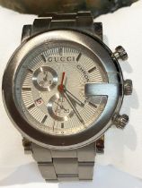 GUCCI CHRONOGRAPH STEEL WATCH