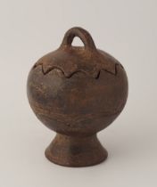 20TH-CENTURY GLAZED TERRACOTTA POT