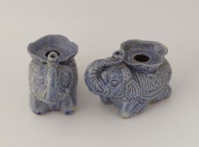 PAIR OF CHINESE CERAMIC INCENSE BURNERS