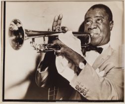 ORIGINAL PHOTOGRAPH WITH LOUIS ARMSTRONG