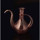 18TH-CENTURY PURPLE GLASS OIL EWER