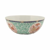 JAPANESE POLYCHROME ENAMELLED BOWL