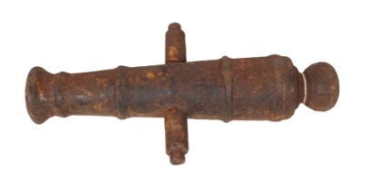 ANTIQUE CAST IRON CANNON