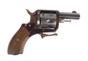 19TH-CENTURY GERMAN SIX SHOOTER REVOLVER