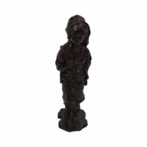 19TH-CENTURY JAPANESE MEIJI BRONZE SCULPTURE