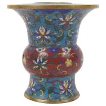 ITEM WITHDRAWN -19TH-CENTURY CHINESE QING CLOISONNE CENSER