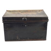 LARGE TOLEWARE STRONG BOX
