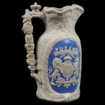 19TH-CENTURY SALT GLAZED COMMEMORATIVE JUG