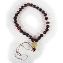 CHINESE CHERRY AMBER NECKLACE