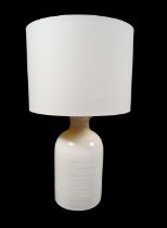 PAIR LARGE CERAMIC TABLE LAMPS