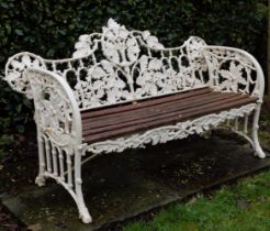 COALBROOKEDALE CAST IRON GARDEN SEAT