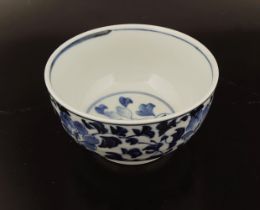 19TH-CENTURY JAPANESE BLUE AND WHITE BOWL