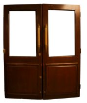 PAIR HISTORIC BEWLEY'S COFFEE DOORS