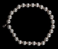 SILVER PEARL NECKLACE