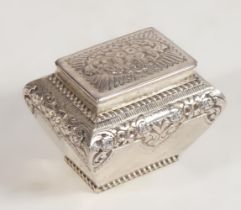 SILVER TEA CADDY