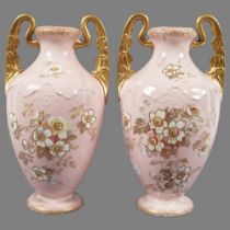 PAIR 19TH-CENTURY POINTONS VASES