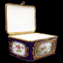 19TH-CENTURY SEVRES PORCELAIN JEWELLERY BOX