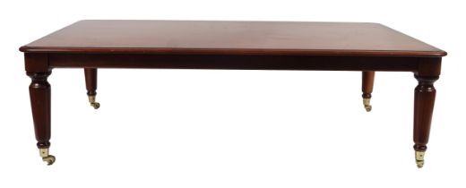 MODERN MAHOGANY COFFEE TABLE