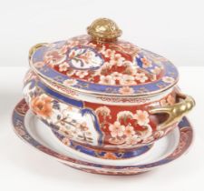 19TH-CENTURY DERBY TUREEN AND COVER