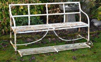 REGENCY IRON STRAP WORK GARDEN BENCH