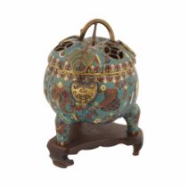 CHINESE QING CLOISONNE CENSER
