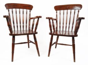 PAIR COUNTRY KITCHEN CHAIRS