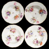 4 18TH-CENTURY DERBY DESSERT DISHES