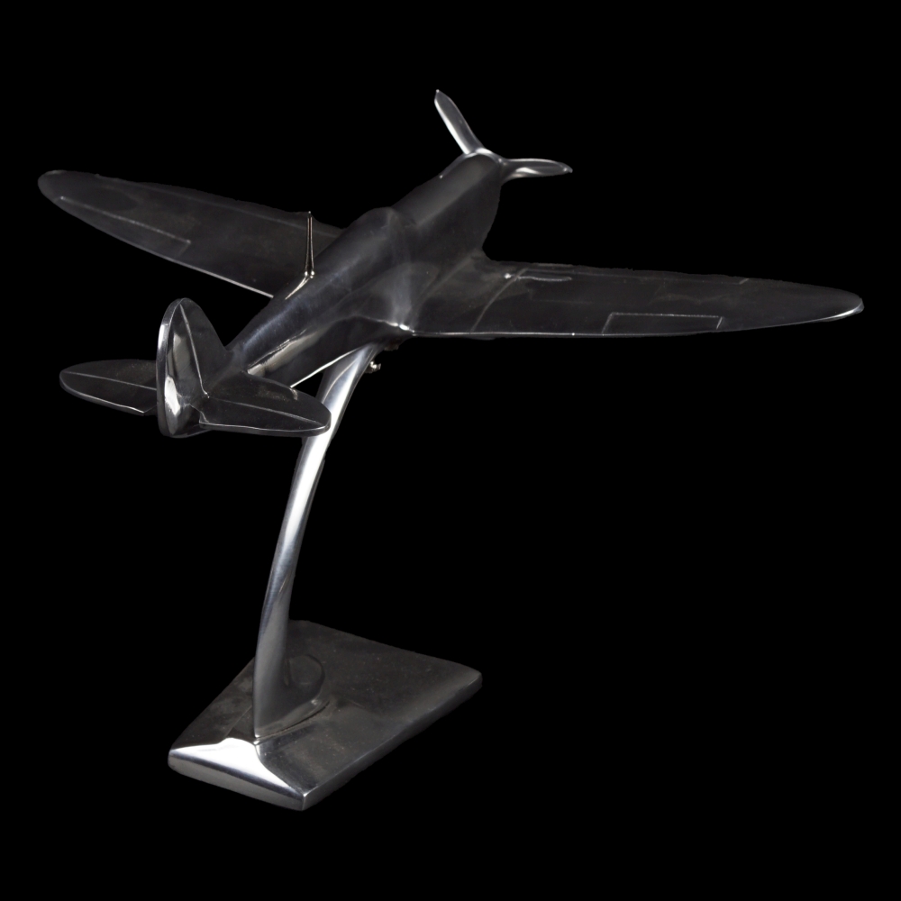 MODEL CHROME PLATED PLANE - Image 3 of 3