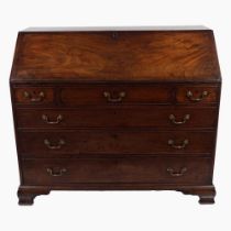 GEORGE III MAHOGANY WRITING BUREAU