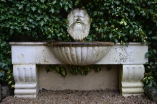 LARGE MARBLE NEPTUNE FOUNTAIN