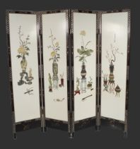 CHINESE 4-FOLD SCREEN