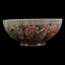 CHINESE POLYCHROME PORCELAIN BOWL