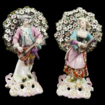 PAIR SAMSON BOCAGE FIGURES OF MUSICIANS