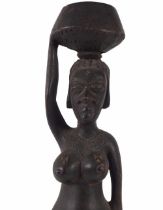 EARLY AFRICAN CARVED WOOD FIGURE