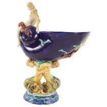 19TH-CENTURY MAJOLICA URN