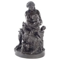 19TH-CENTURY BRONZE SCULPTURE