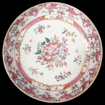 18TH-CENTURY CHINESE FAMILLE ROSE DISH