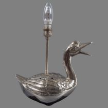 SILVER-PLATED TABLE LAMP
