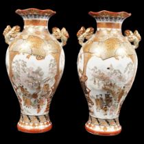 PAIR JAPANESE SATSUMA VASES