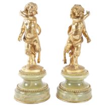 PAIR 19TH-CENTURY ORMOLU FIGURES