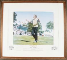 FRAMED GOLF RELATED PRINT