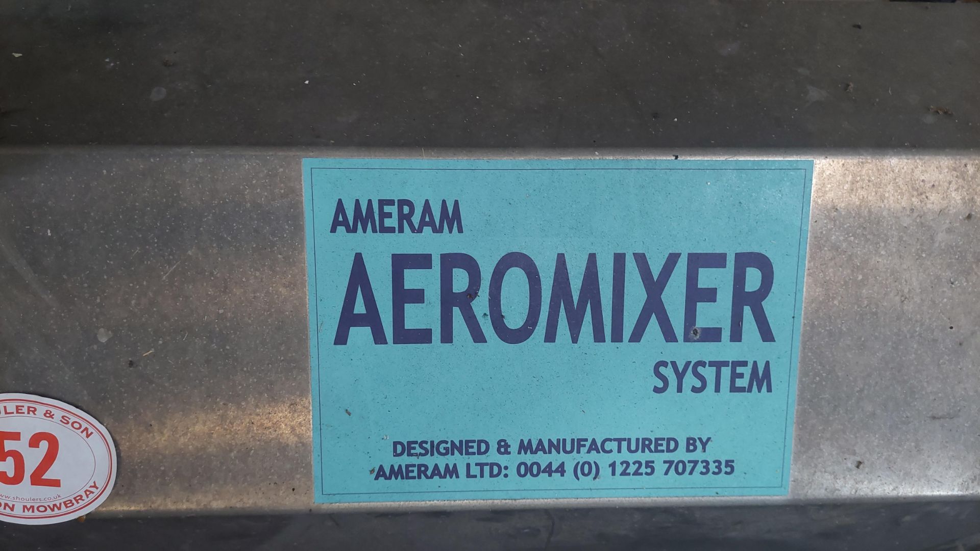 Ameram aeromixer system for slurry tank - Image 3 of 3
