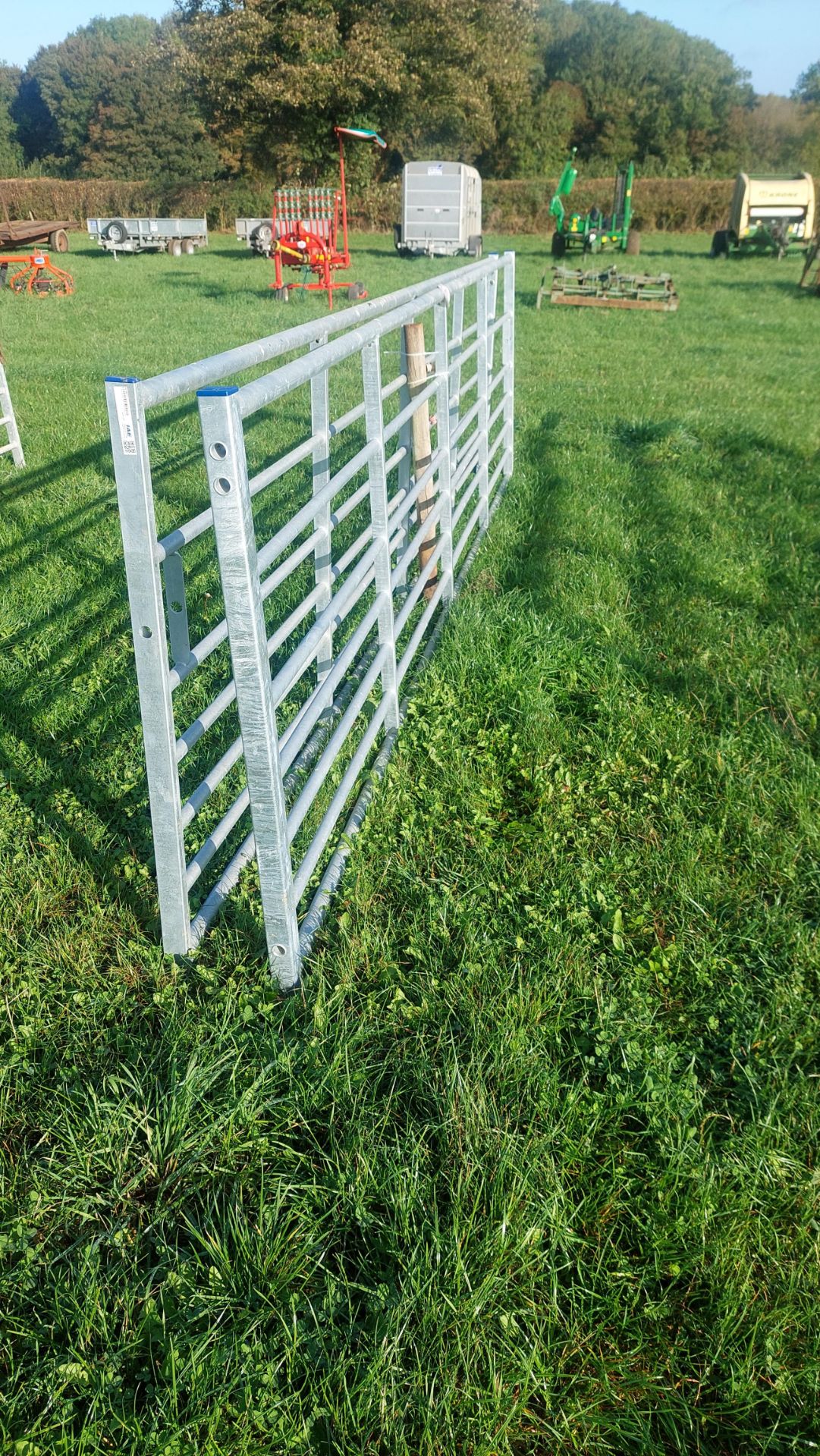 2 x IAE 14ft galvanised gate - Image 2 of 2