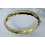 ARMREIF 585/000 Gelbgold. D.5,5x6cm,