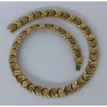 COLLIER 585/000 Gelbgold. L.46cm, ca.