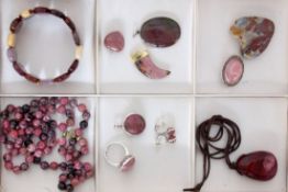 LOT 11 TEILE SILBERSCHMUCK mit