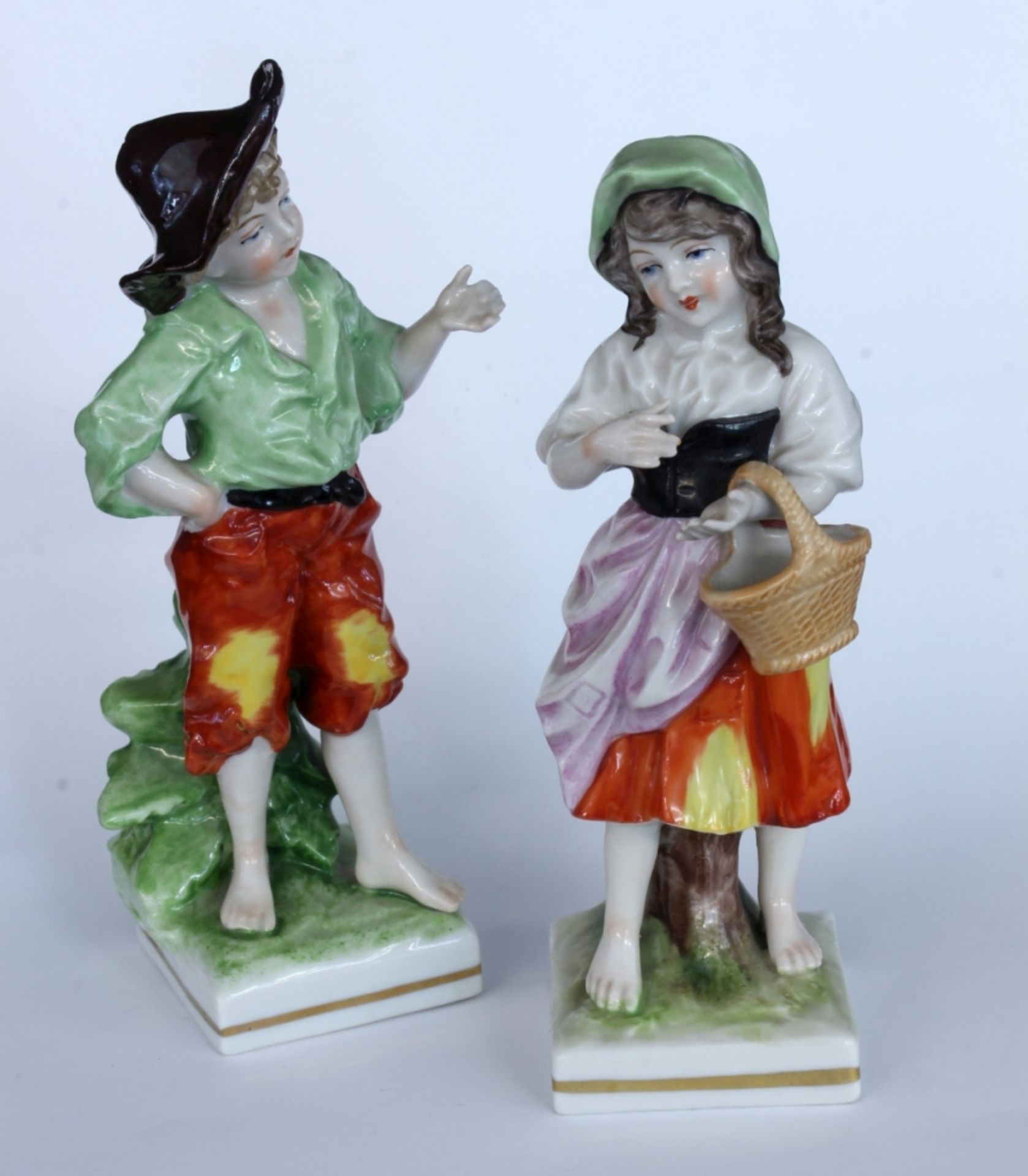 PAAR KINDERFIGUREN Unterweißbach,