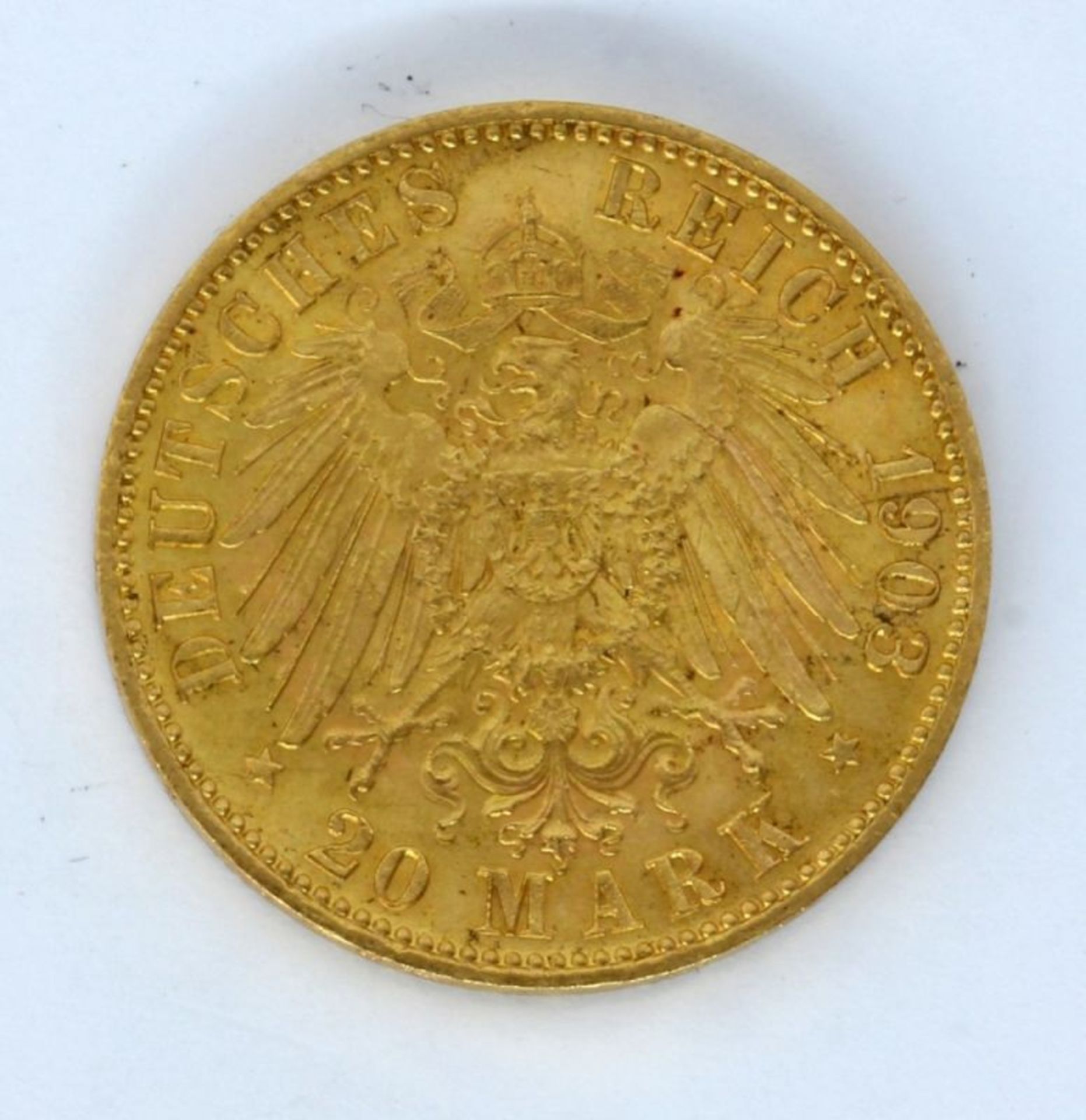 20 MARK GOLDMÜNZE Kaiser Wilhelm II., - Bild 2 aus 2