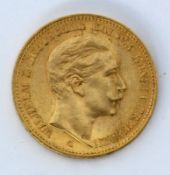 20 MARK GOLDMÜNZE Kaiser Wilhelm II.,