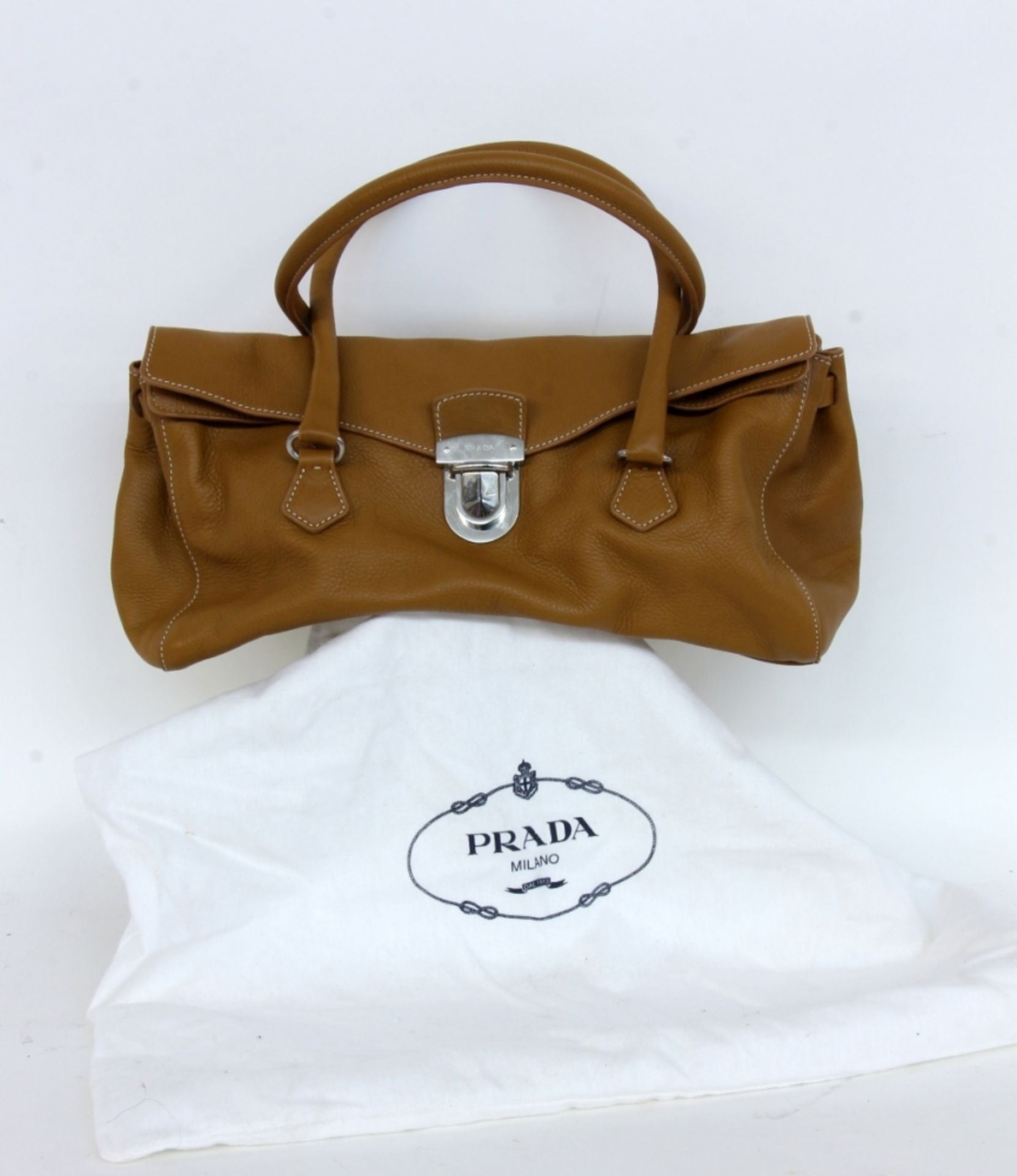 PRADA SHOPPING BAG Hellbraunes - Bild 3 aus 3